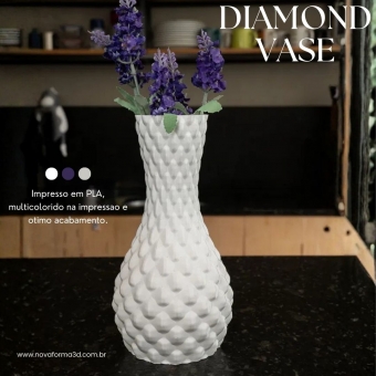 Diamond Vase | Vaso Decorativo 3D