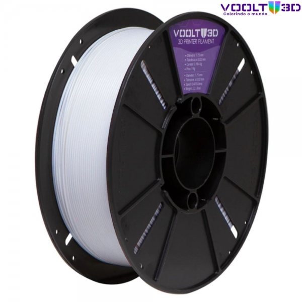 Filamento PLA Branco Dental High Speed Premium - 1Kg