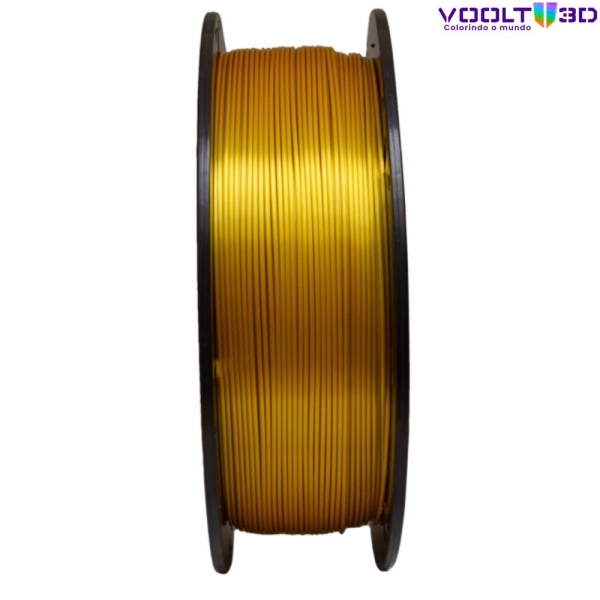 Filamento PLA Dourado V-Silk High Speed Premium - 1Kg