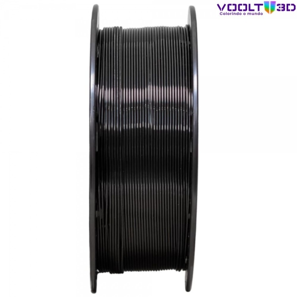 Filamento PETG HF Preto High Fluidity Premium - 1Kg