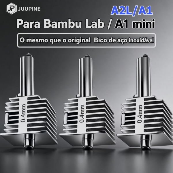 Hotend Bico De Aço Inoxidável Bambu Lab A1/A1mini 0.4mm