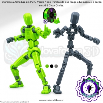 Boneco Dummy 3D Articulado + Acessórios