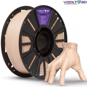 Filamento PLA Bege Caucasiano High Speed Premium - 1Kg