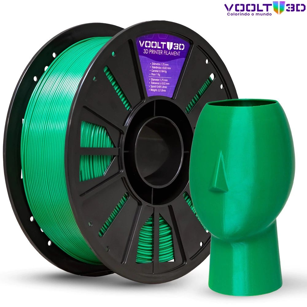 Filamento PETG HF Verde High Fluidity Premium - 1Kg