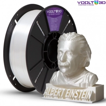 Filamento PLA Branco Pérola V-Silk High Speed Premium - 1Kg