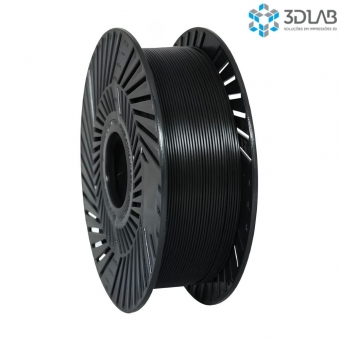 Filamento 3D Lab - PETG Preto - 1Kg