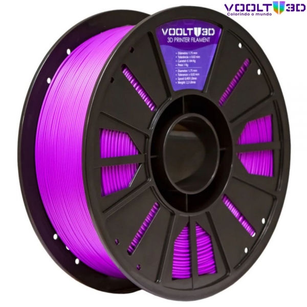 Filamento PLA Roxo High Speed Premium - 1Kg