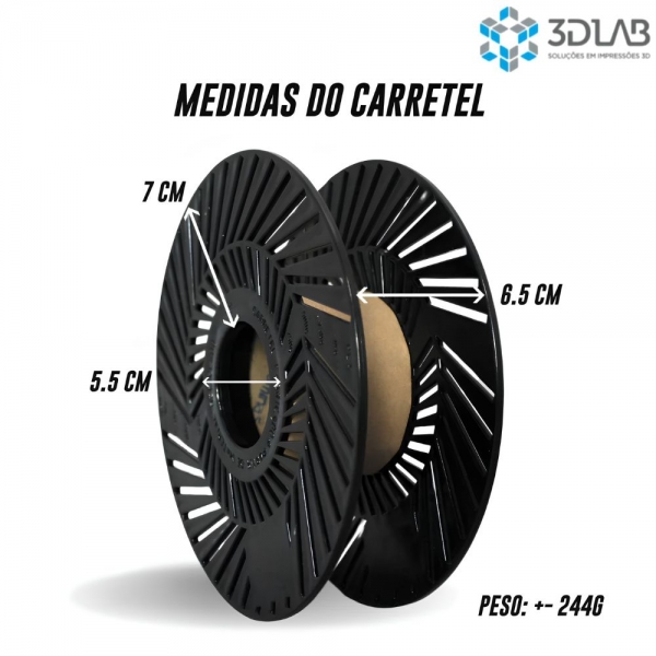 Filamento 3D Lab - PLA Speed Premium Preto  - 1Kg