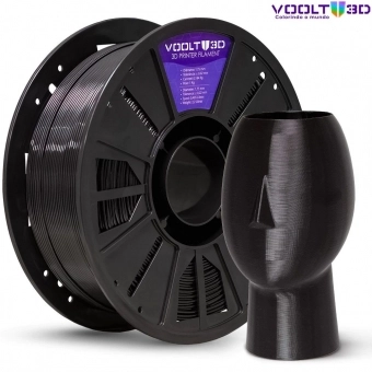 Filamento PETG HF Preto High Fluidity Premium - 1Kg