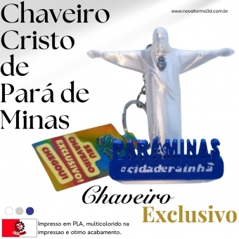 Chaveiro Cristo de Pará de Minas (6,5 cm)