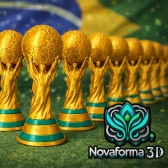 Mini Taça Copa do Mundo 10 cm
