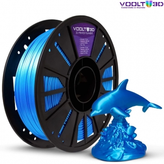 Filamento PLA Azul Sky V-Silk High Speed Premium - 1Kg