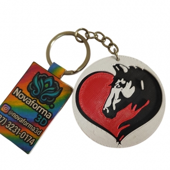 Chaveiro Cavalo Coração