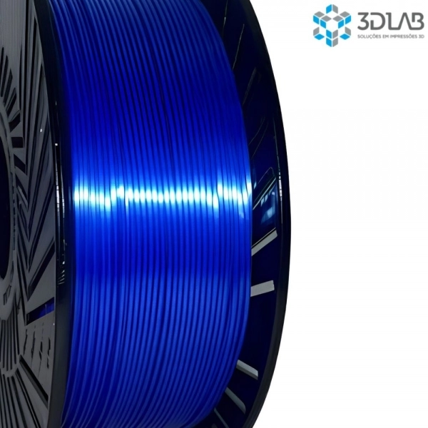 Filamento 3D Lab - PLA Silk Azul Meia Noite - 1Kg