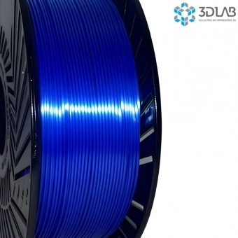 Filamento 3D Lab - PLA Silk Azul Meia Noite - 1Kg