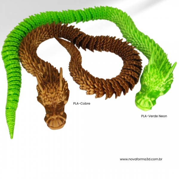 Dragão Chinês Articulado 3D – 45 cm