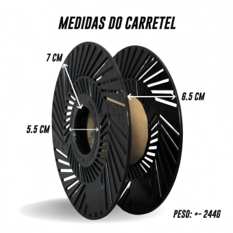 Filamento PLA Speed Premium Preto  - 1Kg