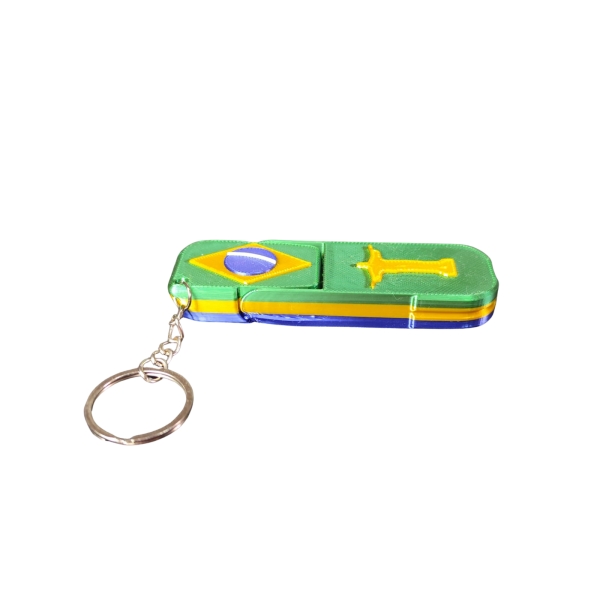 Chaveiro  Brasil  3D / Suporte para celular