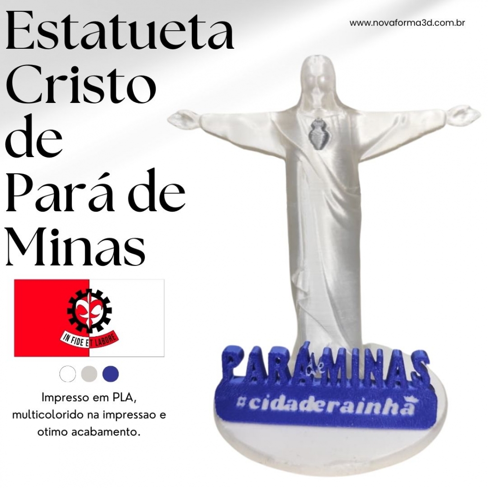 Estatueta Cristo de Pará de Minas (11 cm)