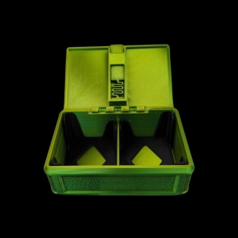 Caixa de figurinhas Dupla - (DuoColor Verde/Dourado) p/ 500 fig.