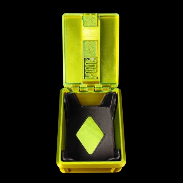 Caixa de figurinhas - (DuoColor Verde/Dourado) p/ 250 fig.