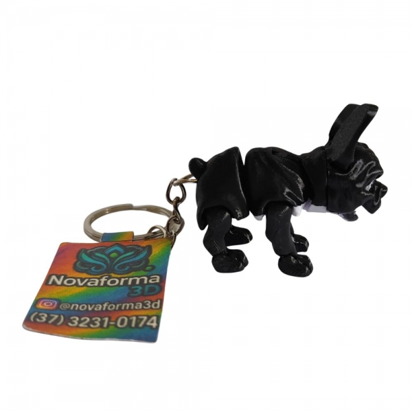 Chaveiro Bulldog Francês Articulado