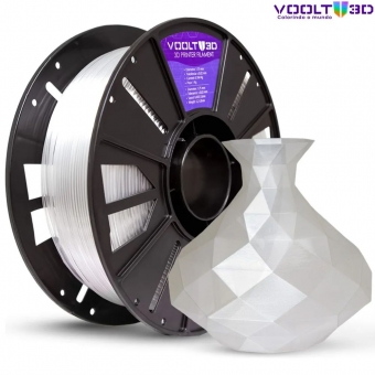 Filamento PETG HF Natural Translúcido High Fluidity Premium - 1Kg