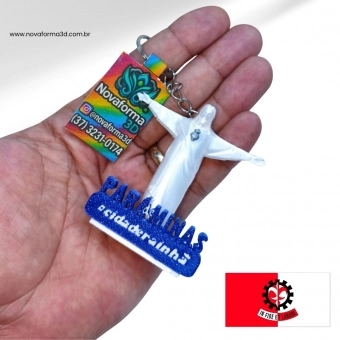 Chaveiro Cristo de Pará de Minas (6,5 cm)
