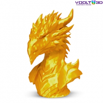 Filamento PLA Dourado V-Silk High Speed Premium - 1Kg