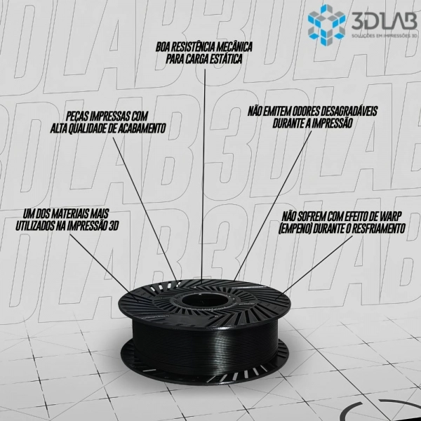 Filamento 3D Lab - PLA Speed Premium Azul Claro - 1Kg