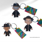 Chaveiro Mini Padre Libério Minimalista 3D (5 cm)