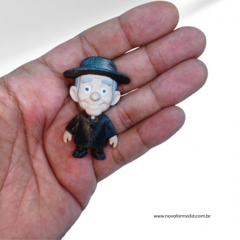 Imã Mini Padre Liberio 3D Minimalista 3D (5cm)