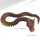 Dragão Chinês Articulado 3D – 45 cm