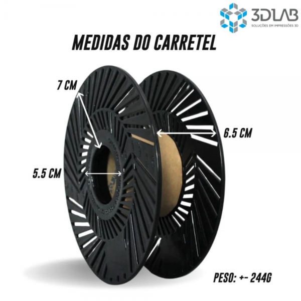 Filamento 3D Lab - PLA Speed Premium Branco  - 1Kg