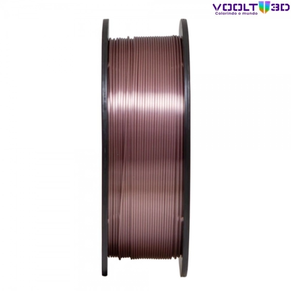 Filamento Voolt 3D - PLA Rose Gold V-Silk High Speed Premium - 1Kg