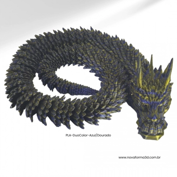Dragão Chinês Articulado 3D – 45 cm