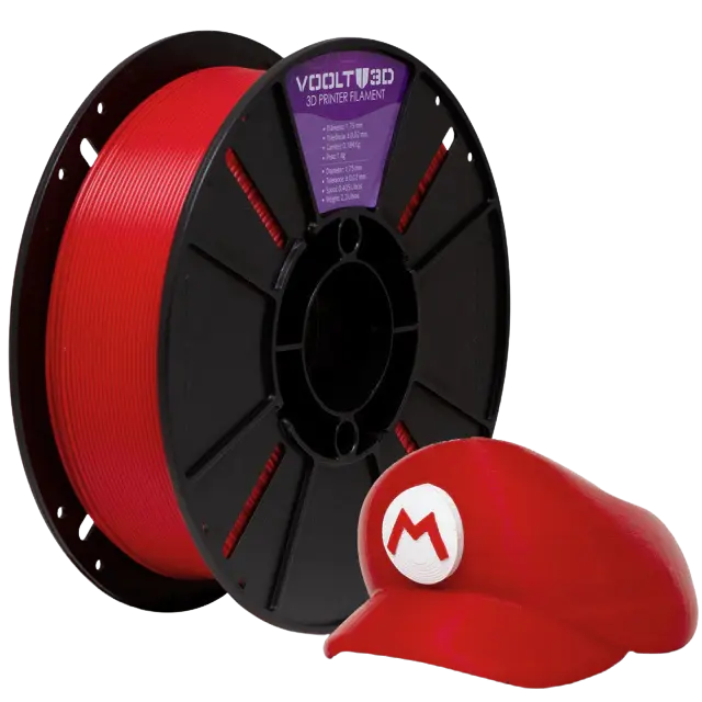 Filamento PLA Vermelho Sólido-1kg