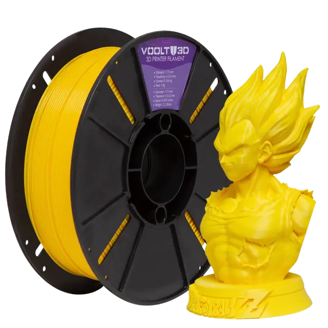 [PL-AM-1] Filamento PLA Amarelo High Speed Premium - 1Kg